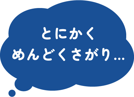 とにかくめんどくさがり…